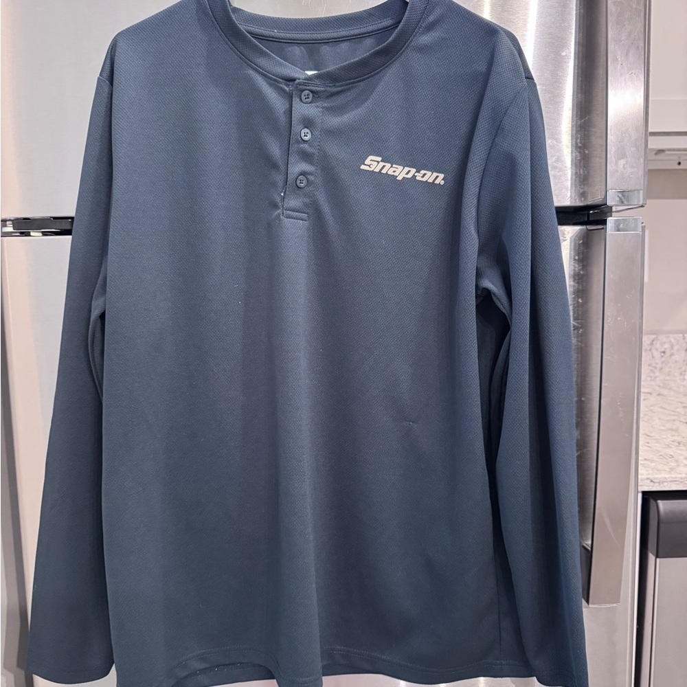 Blue Long Sleeve Performance Tee